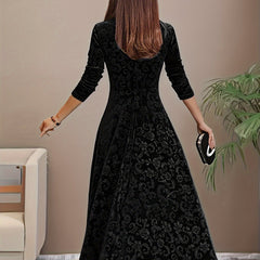 Bethany | Women’s Graceful Floral Design Midi Dress - Image 9