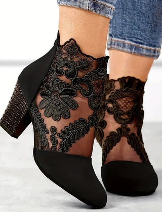 Charlotte | Women's White Heels - Image 3