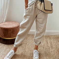 Lina | Linen Wide-Leg Pants - Image 1