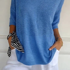 Ella | Women’s Comfy Casual V-Neck Pullover Top - Image 2