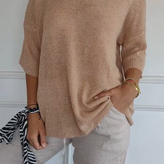 Ella | Women’s Comfy Casual V-Neck Pullover Top - Image 9