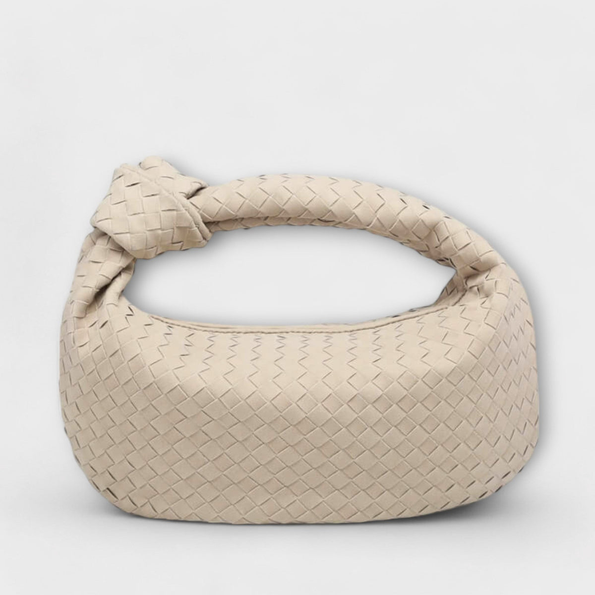 Women's Large Woven Handbag – Knot Detail