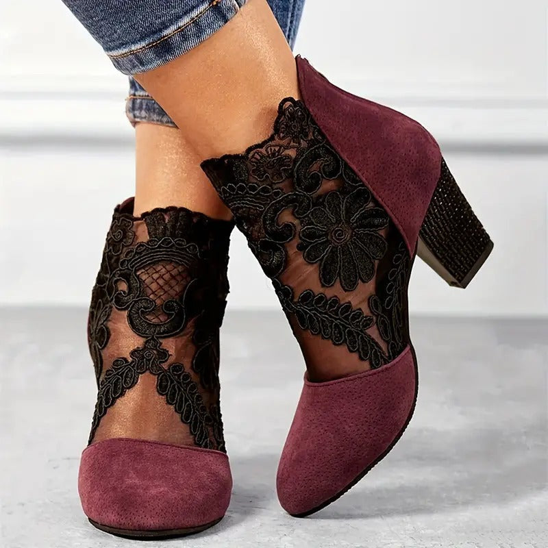 Charlotte | Women's White Heels - Image 2
