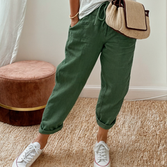 Lina | Linen Wide-Leg Pants - Image 4
