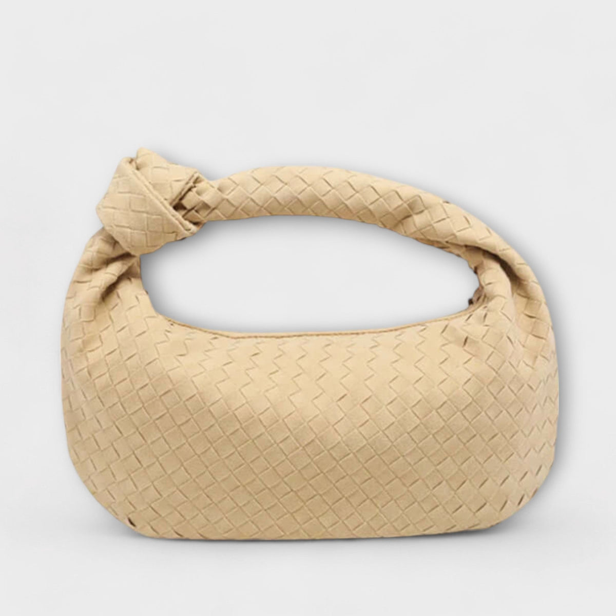 Women's Large Woven Handbag – Knot Detail