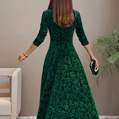 Bethany | Women’s Graceful Floral Design Midi Dress - Image 11