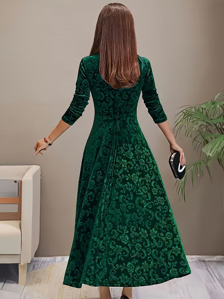 Bethany | Women’s Graceful Floral Design Midi Dress - Image 11