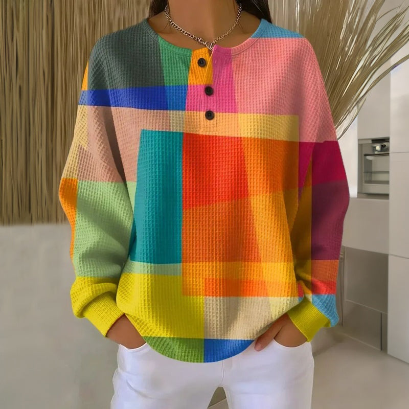 Women's Vintage Print Sweatshirt detail