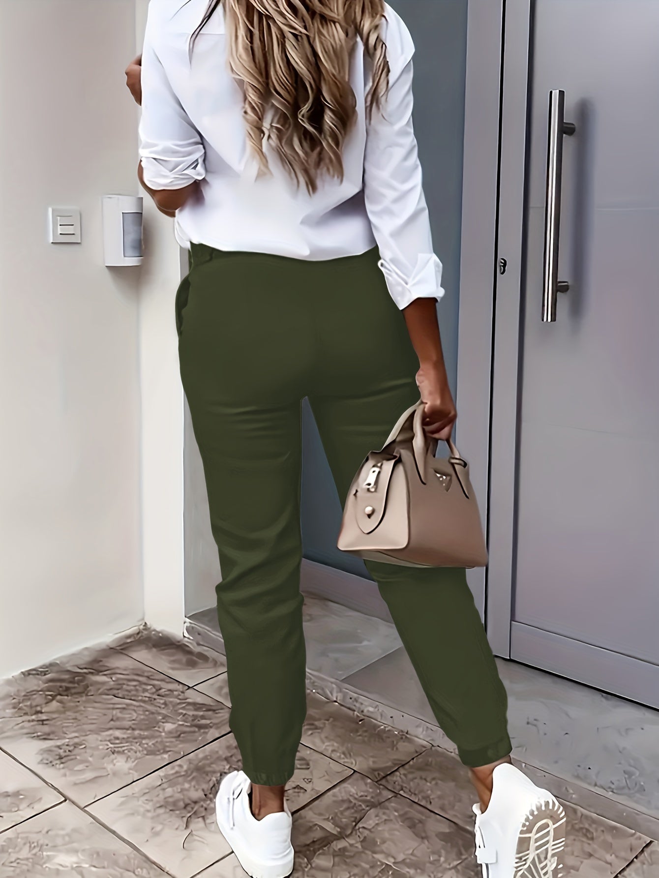 Sophia – Sleek High-Waisted Tapered Pants - Image 7