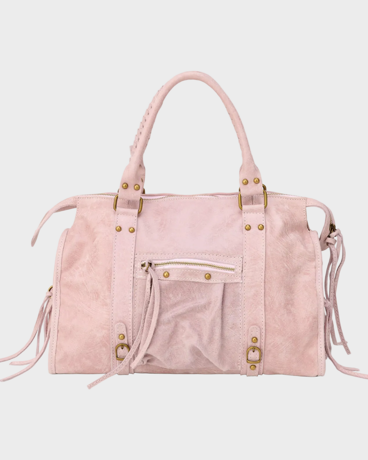 Vanilla Pink Genuine Leather Shoulder Bag