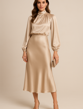 Kriz | High Waist Midi Dress - Image 10