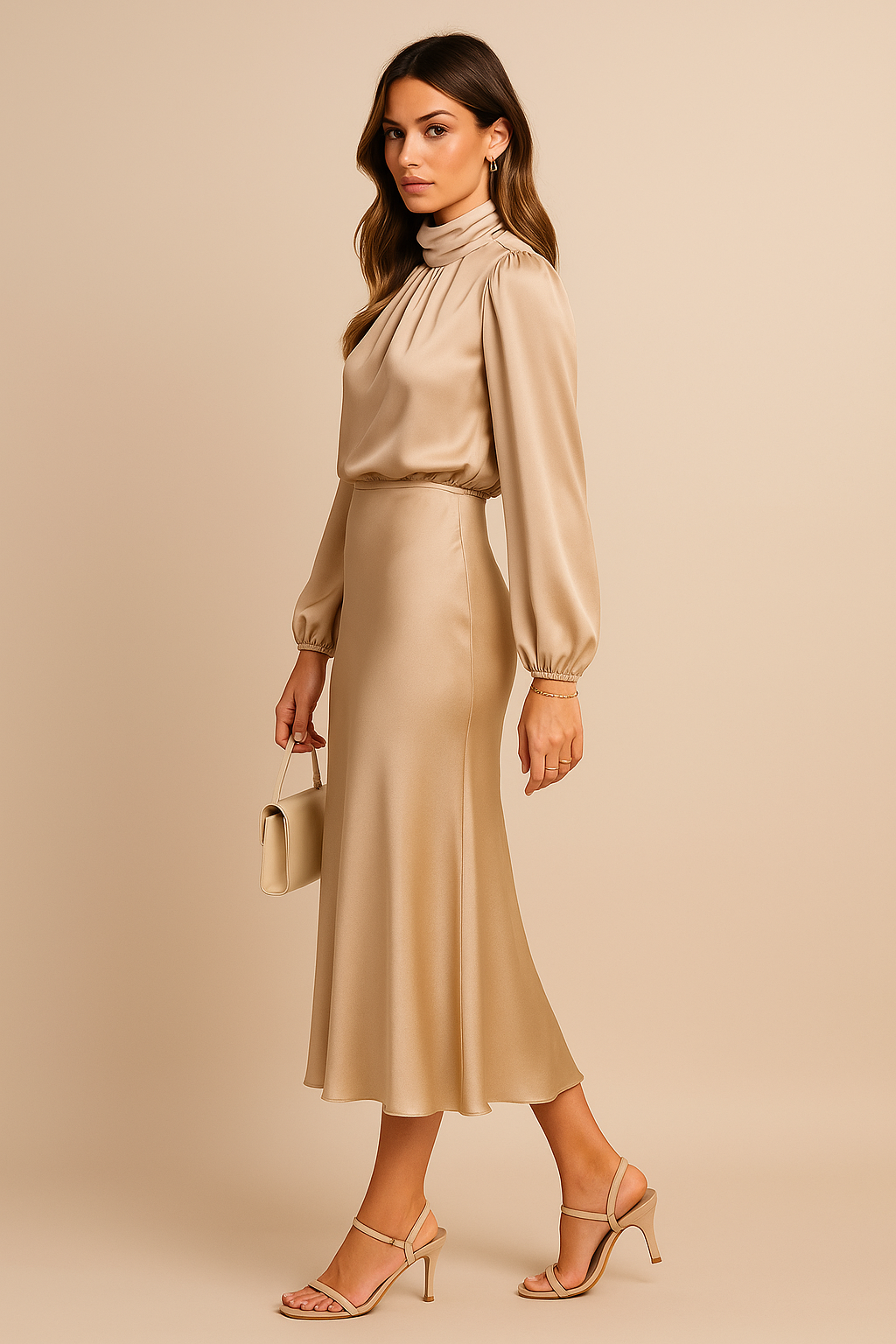 Kriz | High Waist Midi Dress - Image 2