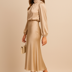 Kriz | High Waist Midi Dress - Image 11