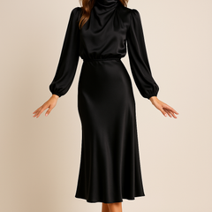 Kriz | High Waist Midi Dress - Image 21