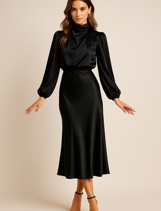 Kriz | High Waist Midi Dress - Image 12