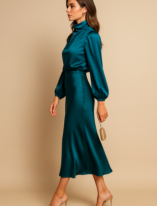 Kriz | High Waist Midi Dress - Image 14