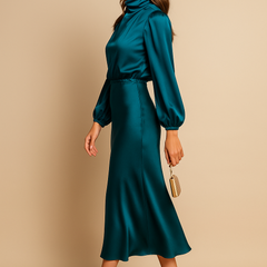 Kriz | High Waist Midi Dress - Image 23