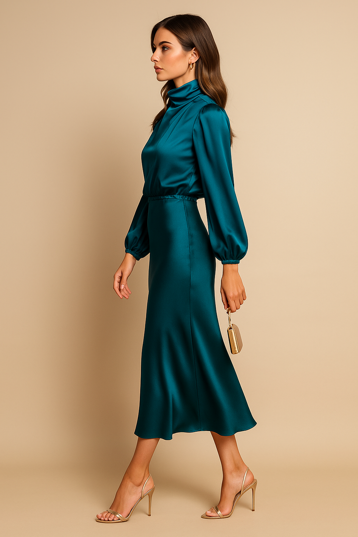 Kriz | High Waist Midi Dress - Image 23