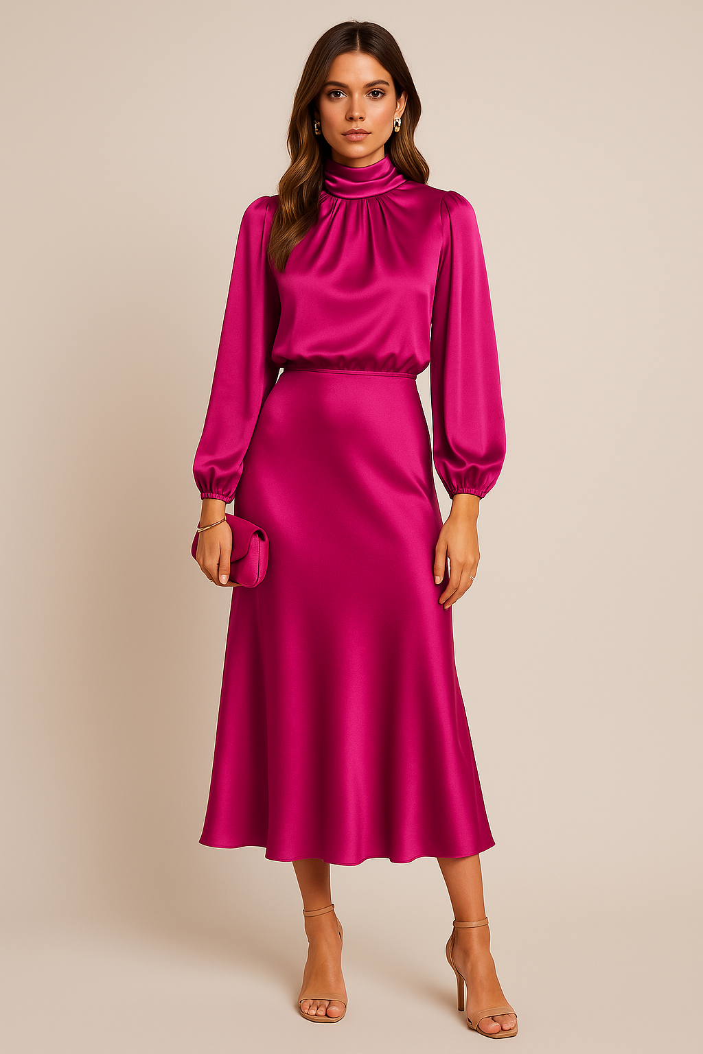 Kriz | High Waist Midi Dress - Image 7
