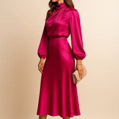 Kriz | High Waist Midi Dress - Image 27