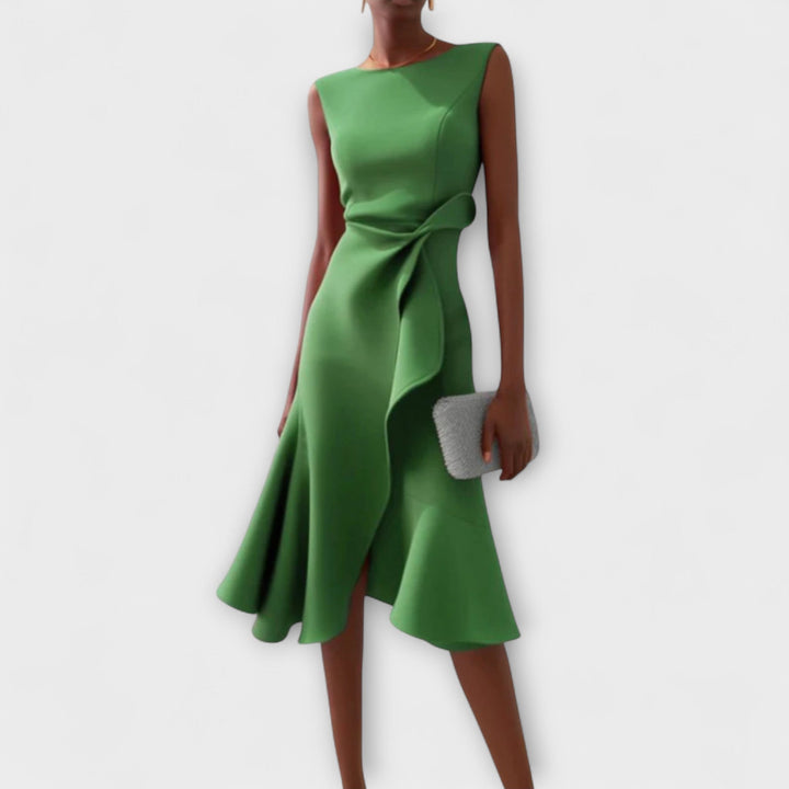 Ariane | Pleated Midi Dress - Image 7