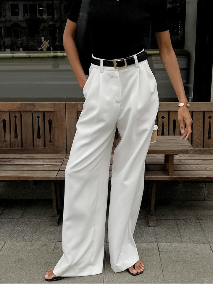 Julia | Women’s Relaxed-Fit Wide-Leg Office Pants - Image 3