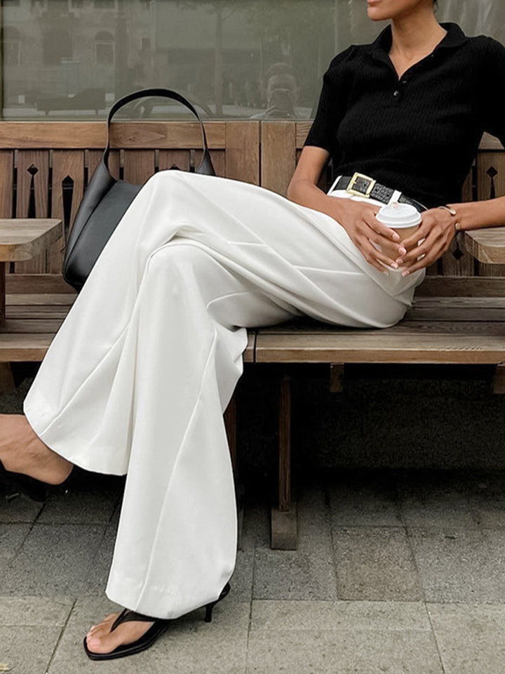 Julia | Women’s Relaxed-Fit Wide-Leg Office Pants - Image 4