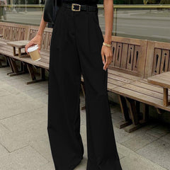 Julia | Women’s Relaxed-Fit Wide-Leg Office Pants - Image 2