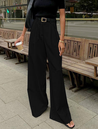 Julia | Women’s Relaxed-Fit Wide-Leg Office Pants - Image 2