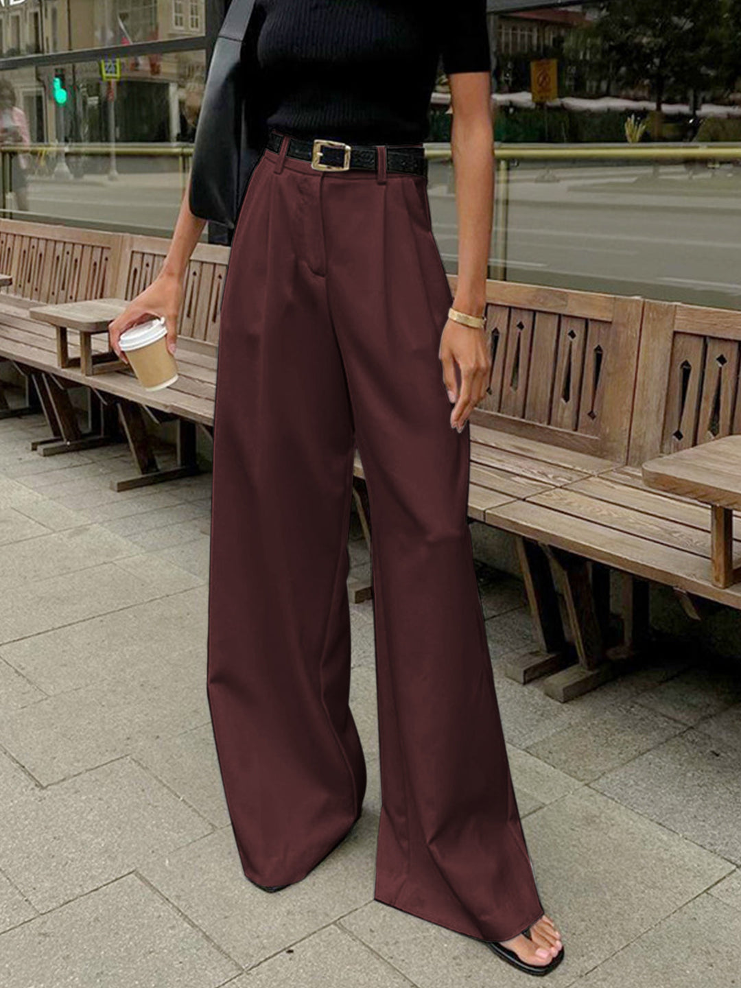 Julia | Women’s Relaxed-Fit Wide-Leg Office Pants - Image 6