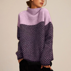 Doris | Women’s Winter Loose-Fit Knitted Sweater With High Collar 5