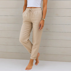 Ellaine | Linen Stretch Pants - Image 1