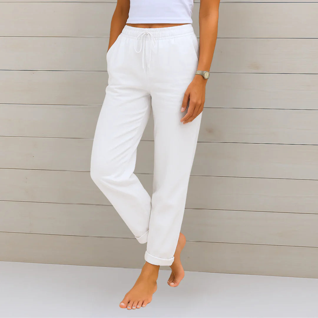 Ellaine | Linen Stretch Pants - Image 2