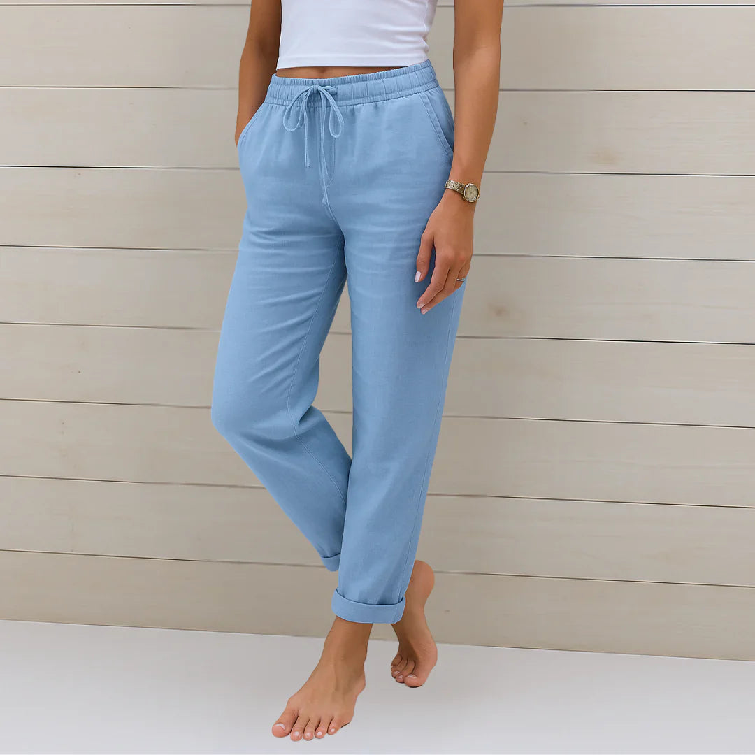 Ellaine | Linen Stretch Pants - Image 3