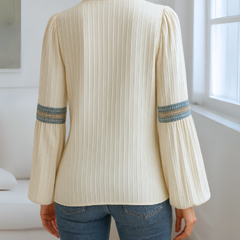 Grace | Vintage V-Neck Blouse - Image 7