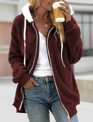 Emma | Women’s Winter Fleece Hoodie Jacket With Hood 0