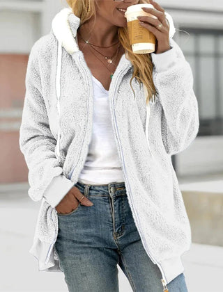 Emma | Women’s Winter Fleece Hoodie Jacket With Hood 6