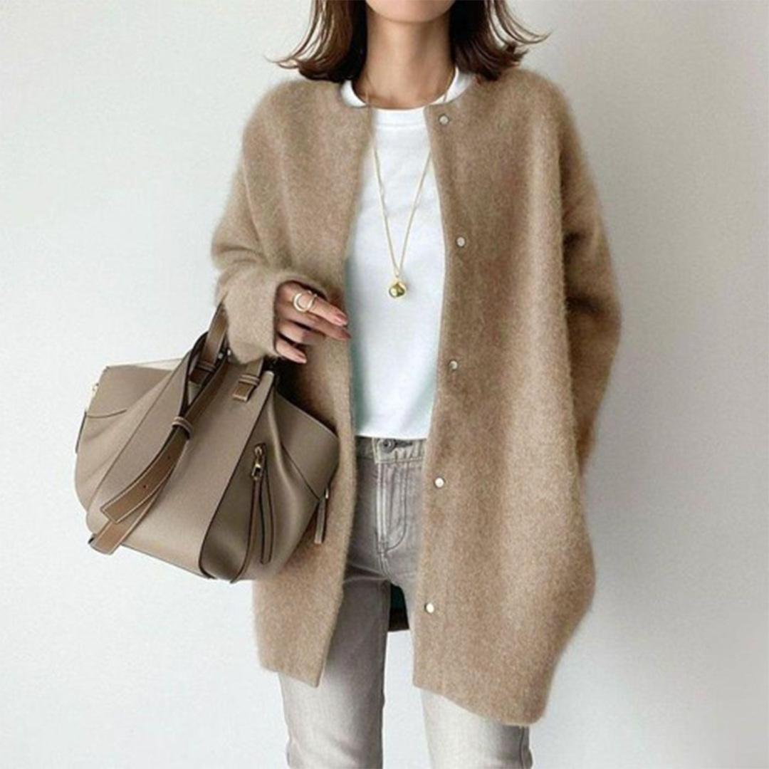 Catherine | Women’s Soft Relaxed Fit Long Cardigan - Image 1