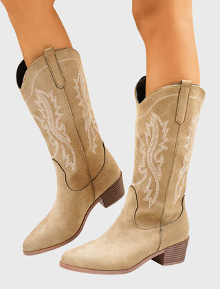 Lila | Women’s Wide Calf Cowgirl Boots With Block Heel 0