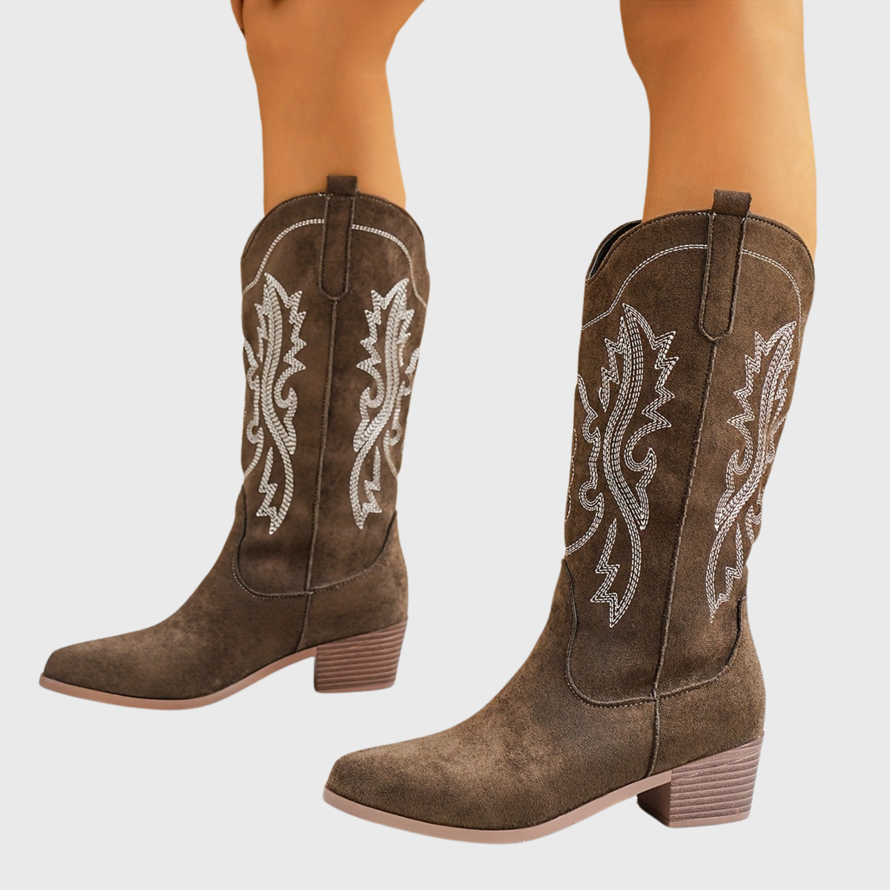 Lila | Women’s Wide Calf Cowgirl Boots With Block Heel 1