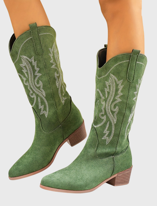 Lila | Women’s Wide Calf Cowgirl Boots With Block Heel 2