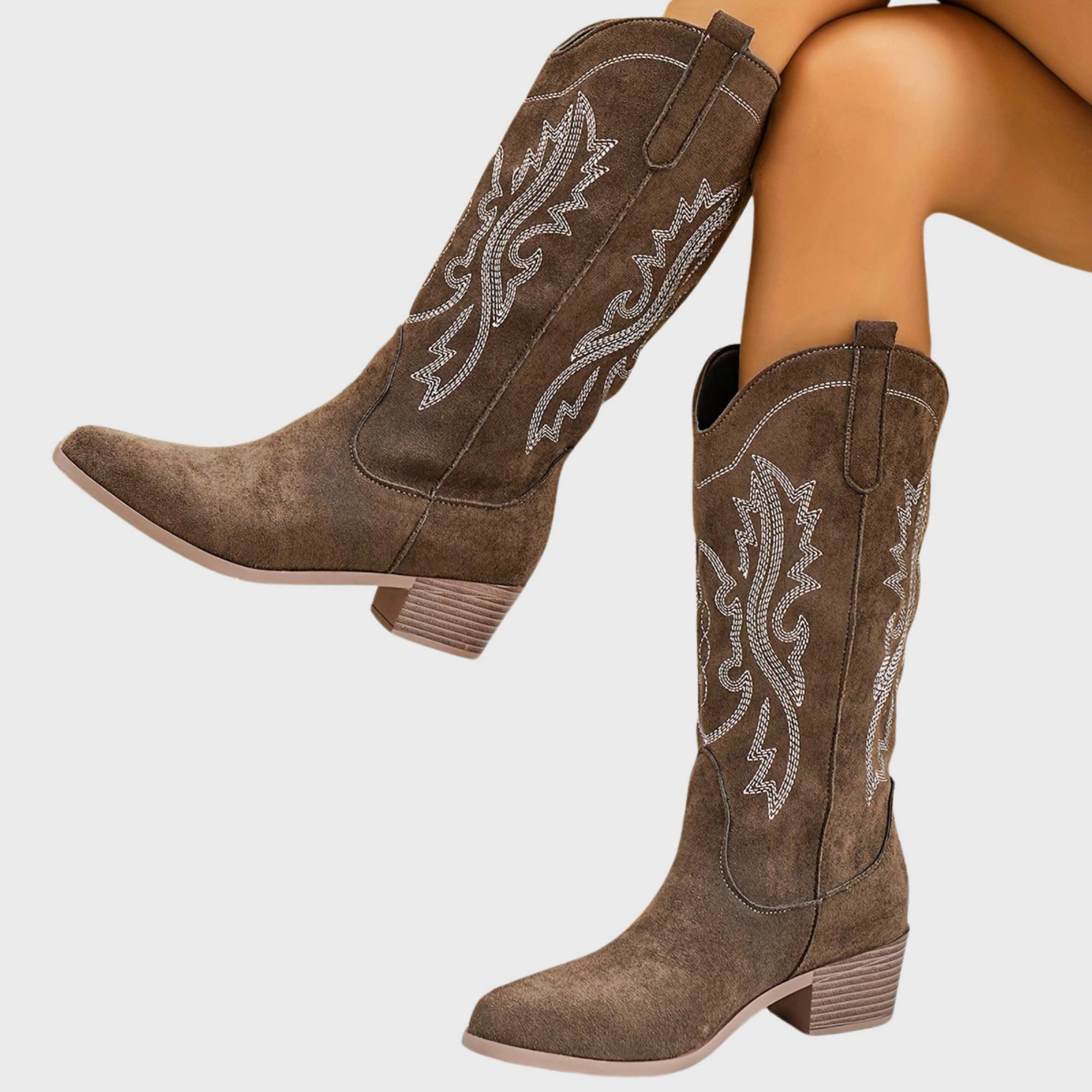 Lila | Women’s Wide Calf Cowgirl Boots With Block Heel 5