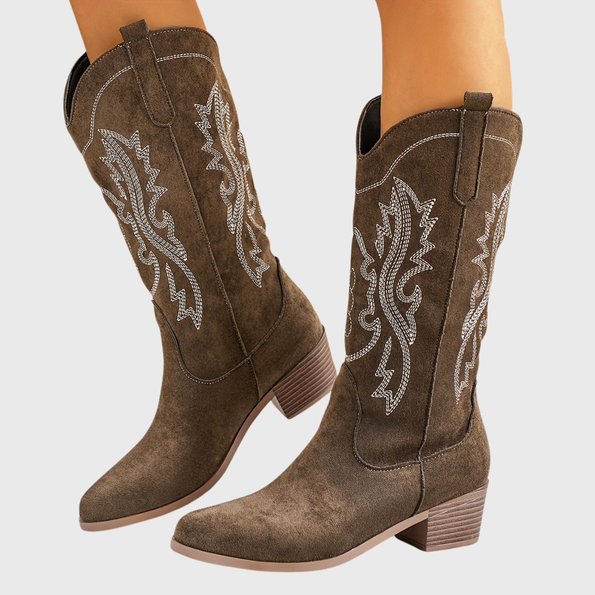 Lila | Women’s Wide Calf Cowgirl Boots With Block Heel 6