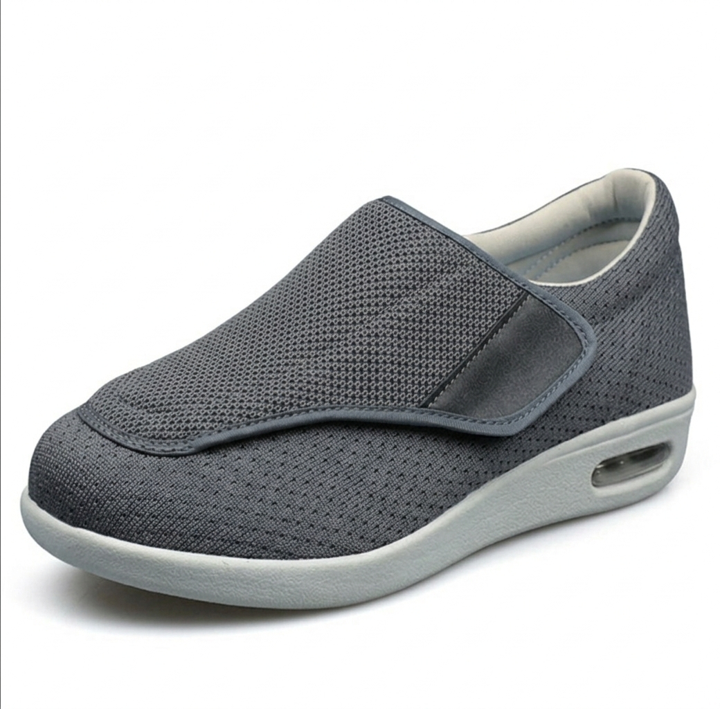 Men's Breathable Mesh Extra-Wide Shoes | Comfortable Adjustable Straps for Sensitive Feet 7