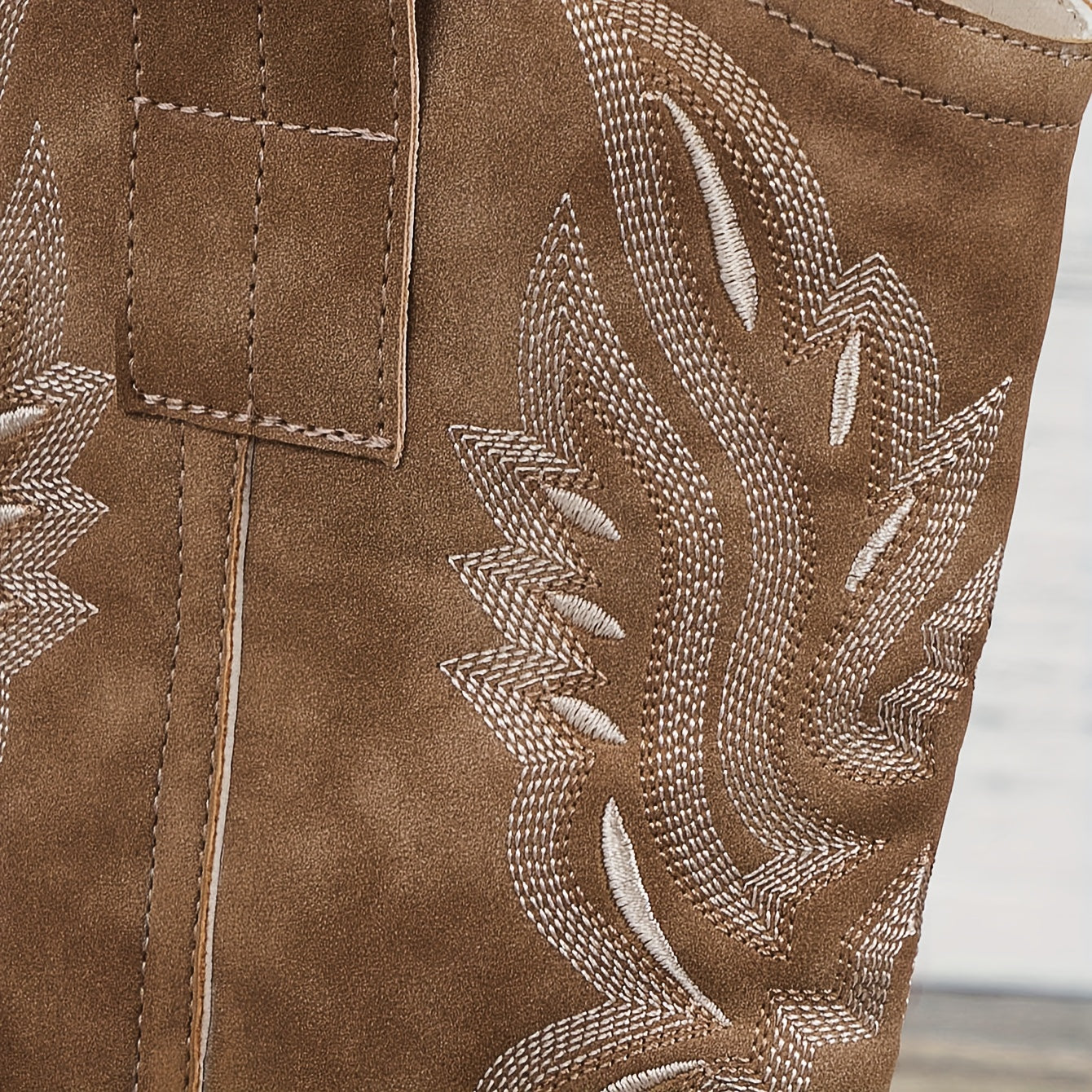 Mia | Women’s Wide Calf Mid-Calf Cowgirl Boots With Embroidered Shaft 6