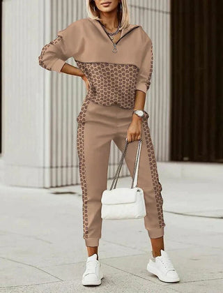 Zora | Women’s Modern Casual Zipper Top Tracksuit - Image 1