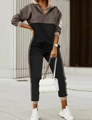 Zora | Women’s Modern Casual Zipper Top Tracksuit - Image 2