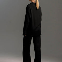 Hannah | Women’s Collared Two Piece Relaxed Fit Lounge Set - Image 2