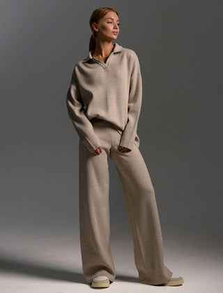 Hannah | Women’s Collared Two Piece Relaxed Fit Lounge Set - Image 7