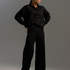 Hannah | Women’s Collared Two Piece Relaxed Fit Lounge Set - Image 3